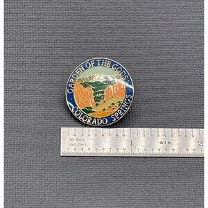 Vintage Garden Of The Gods Colorado Springs Souvenir Travel Pin
